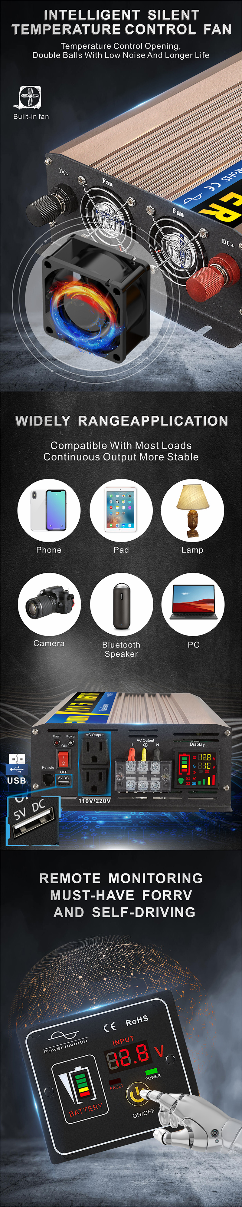 中性款 3000W 玫瑰金 变器 详情 页 2