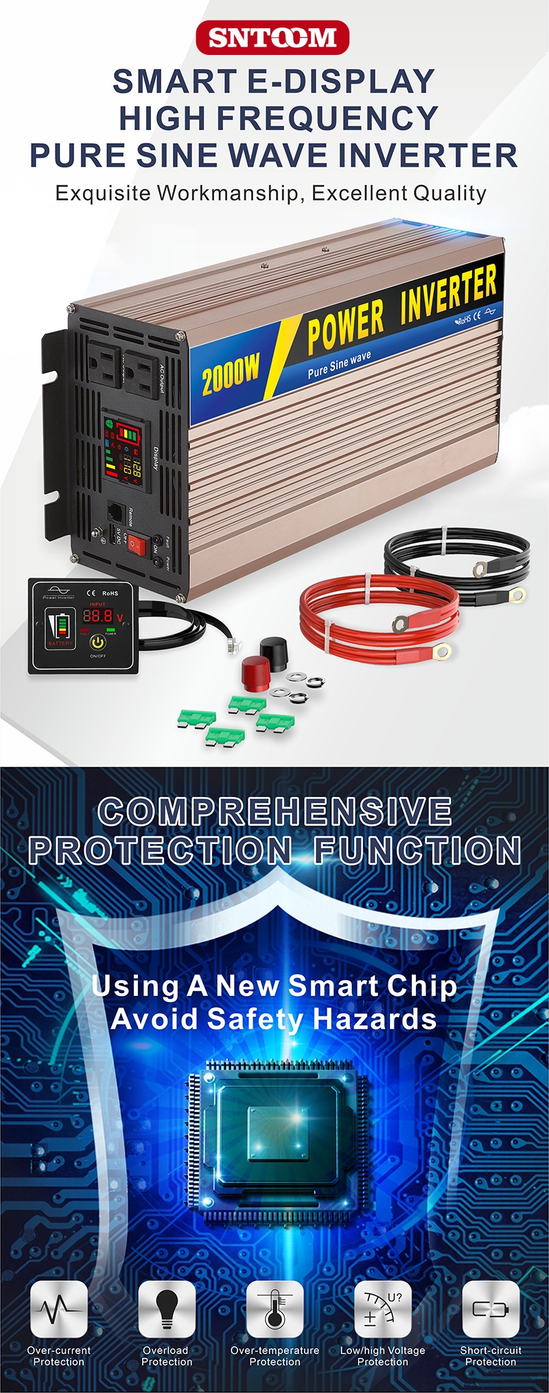 Bộ biến tần s&oacute;ng sin tần số cao th&ocirc;ng minh E-Display