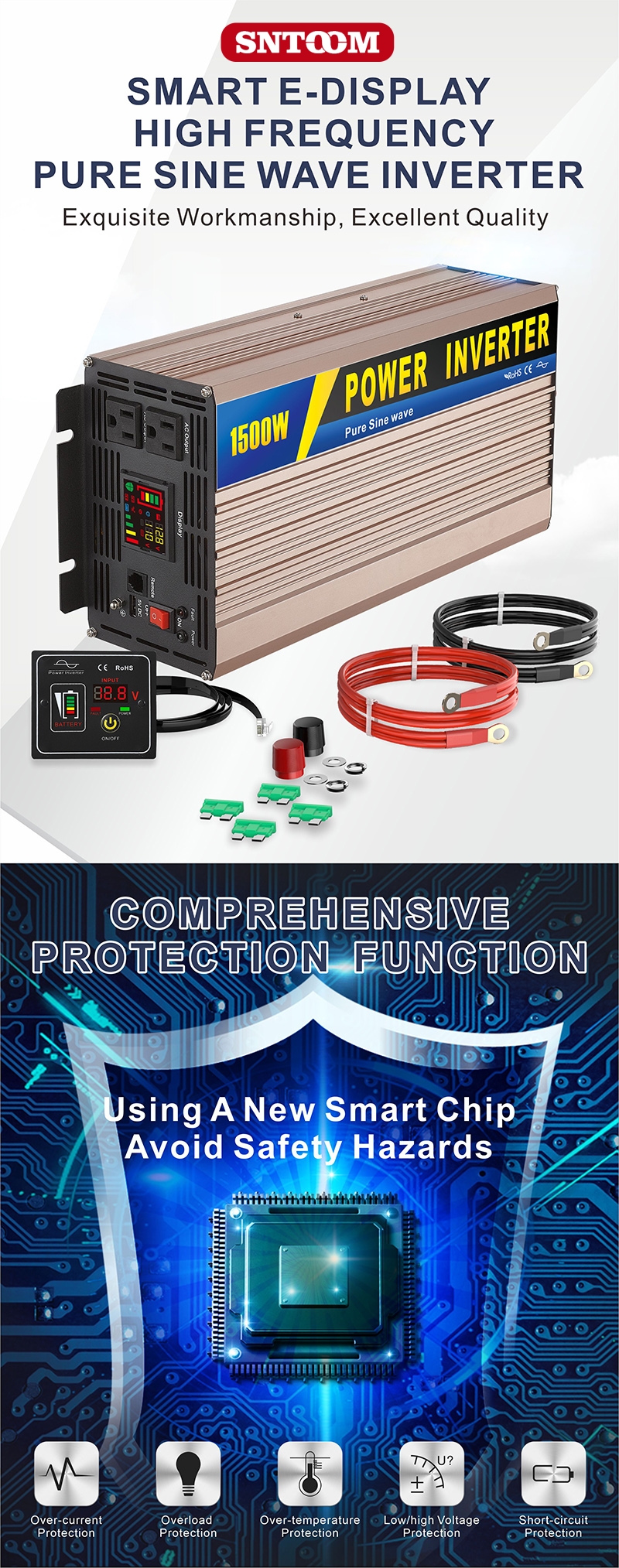 中性款 1500W 玫瑰金 变器 详情 1